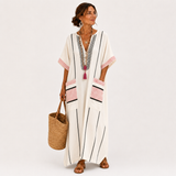 Kaftan Tereza Crudo Rayas