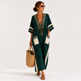 Kaftan Iveta Zelený Etnický