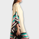 Elenora - geometrický kaftan volného střihu