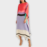 Elenora - geometrický kaftan volného střihu