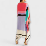 Elenora - geometrický kaftan volného střihu