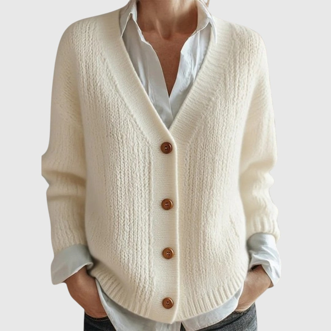 Merlin-Cardigan s knoflíky