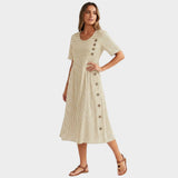 Marina™ | Elegantní midi šaty s pruhy