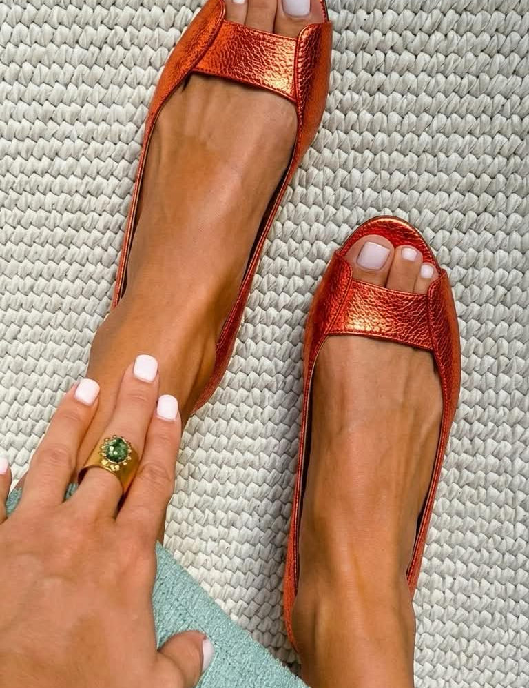 Magdaléna | Zlaté sandály Comfort Chic