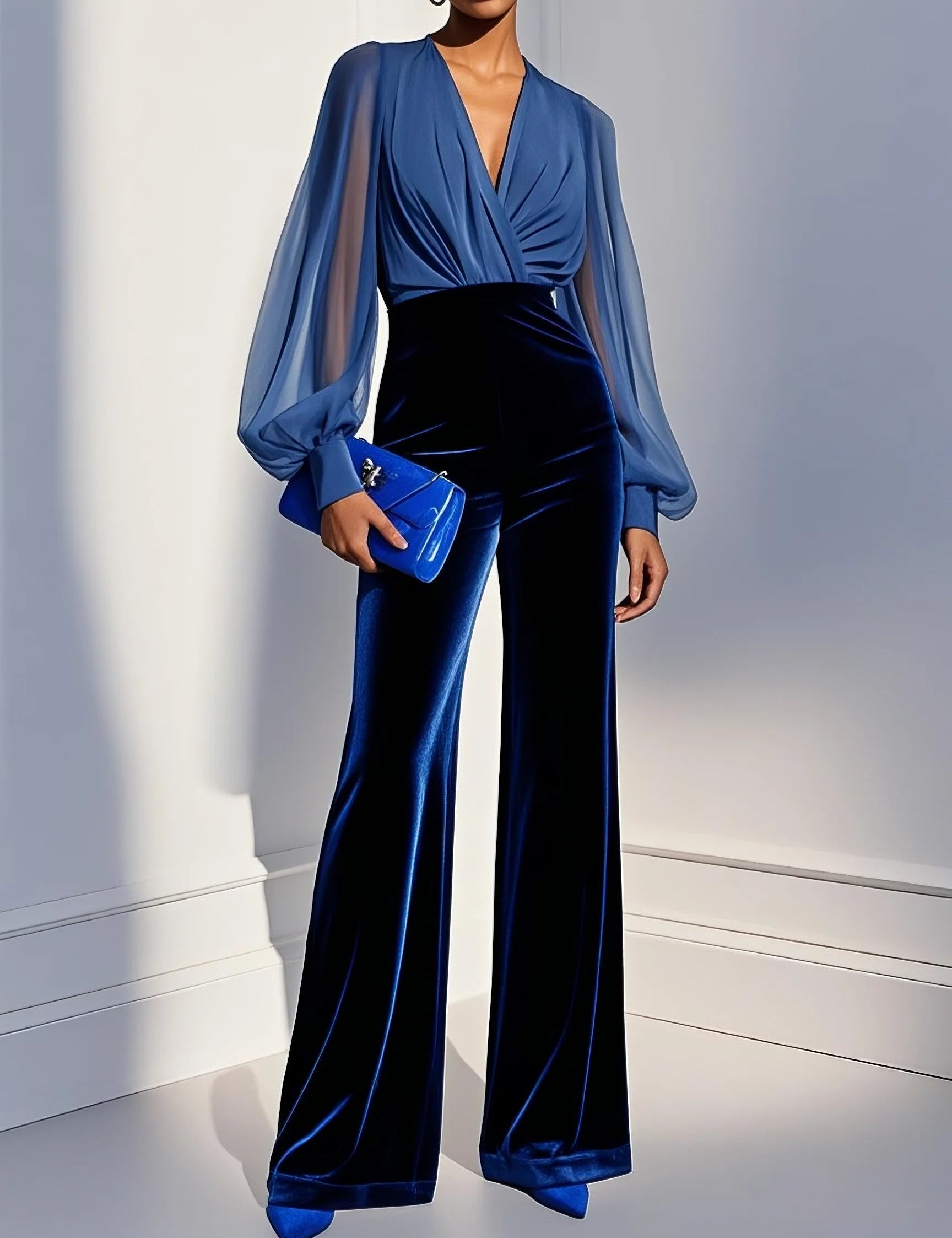 Maud™ | Elegantní overal s výstřihem do V