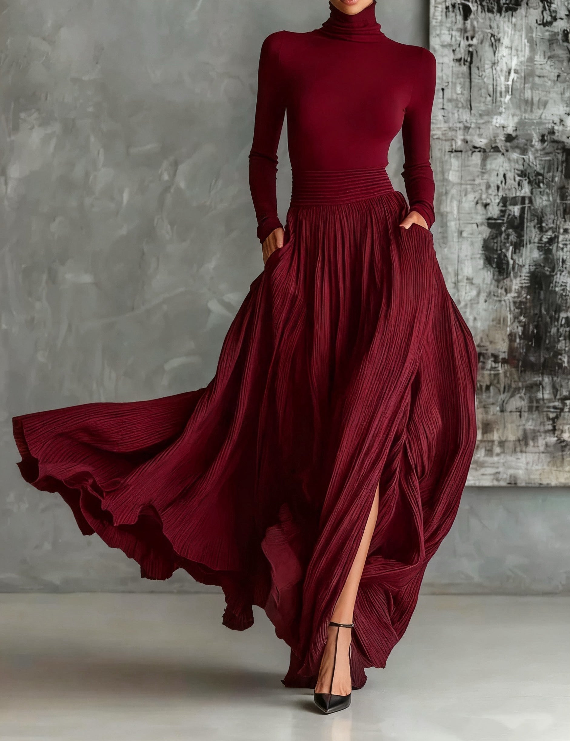 Eva™ | Elegantní souprava s plisovanou sukní