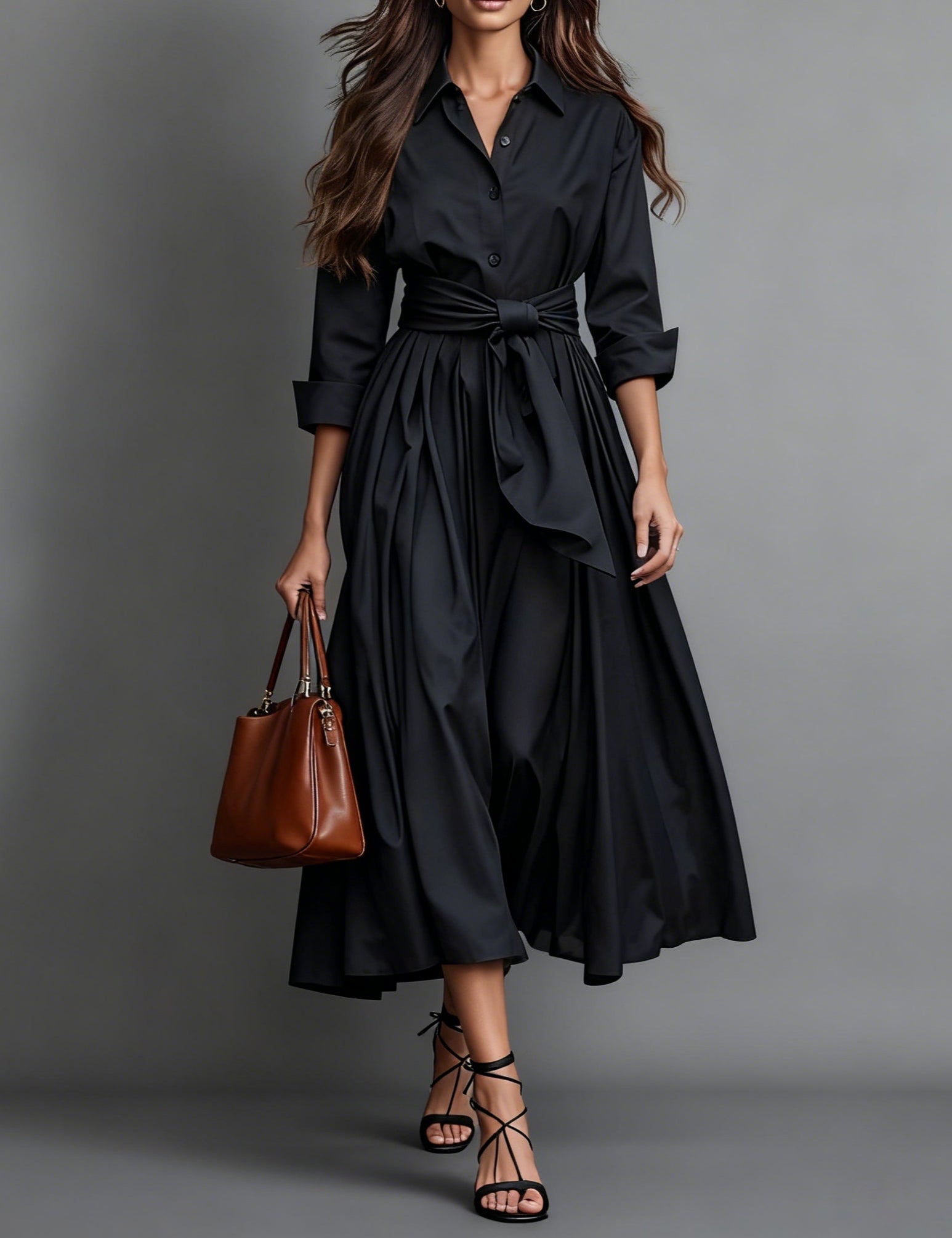 Marise™ | Elegantní Maxi Šaty s Detaily Mašle
