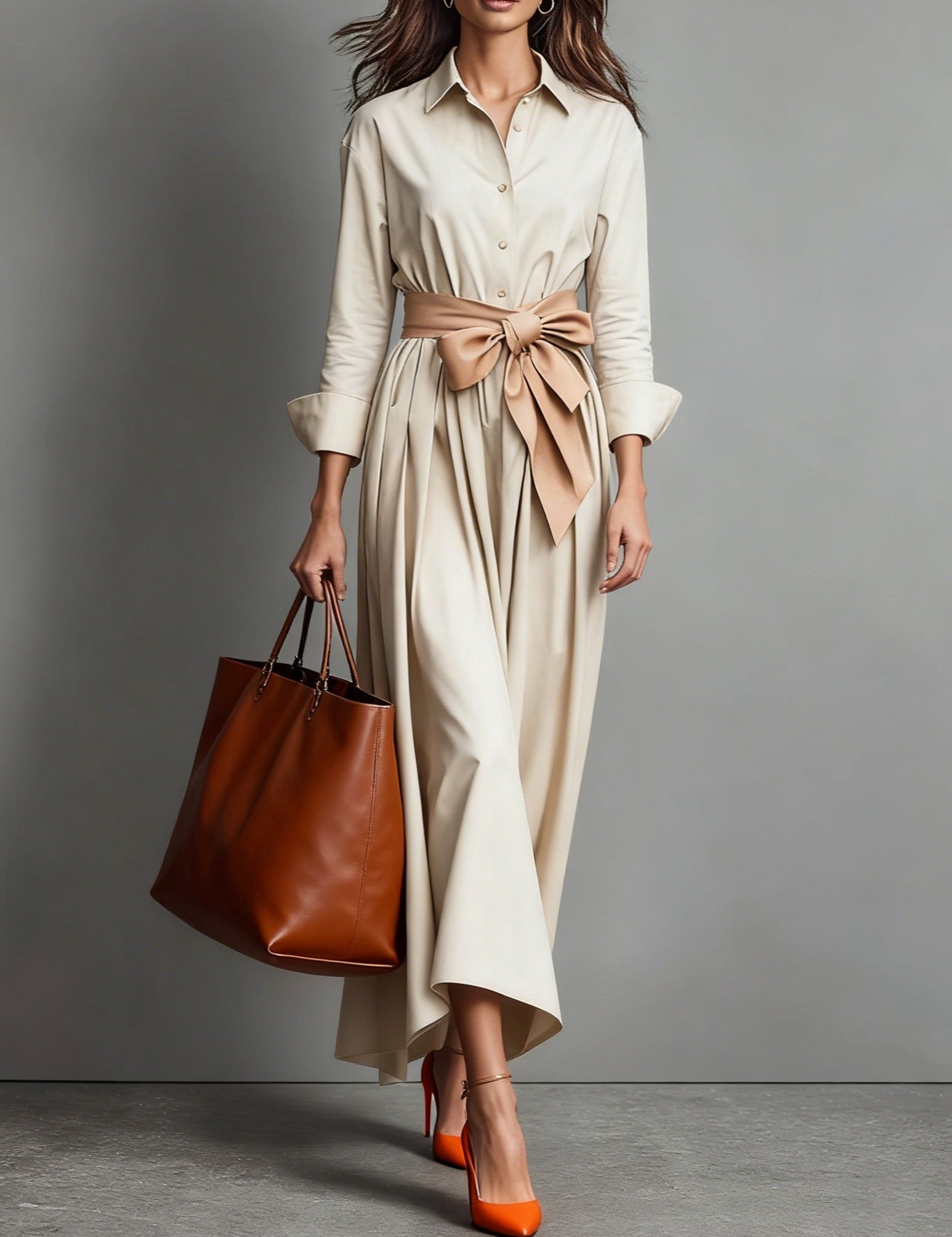 Marise™ | Elegantní Maxi Šaty s Detaily Mašle