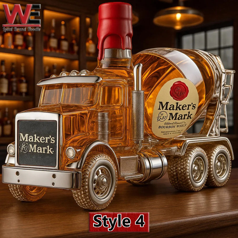 Cementová míchačka Whiskey láhev