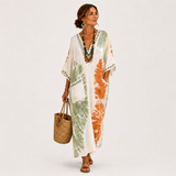 Kaftan Adéla Tie-Dye Zelený