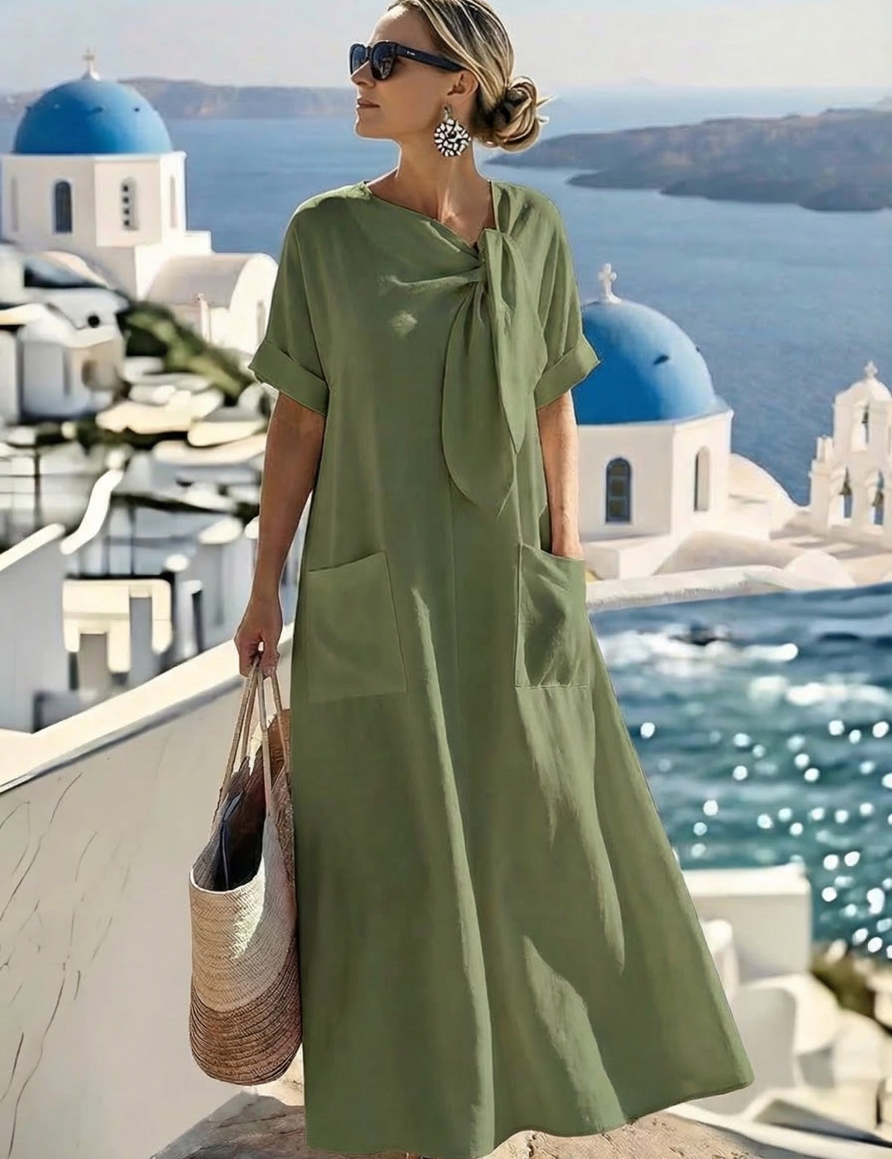 Eliška™ Elegante šaty s kapsami