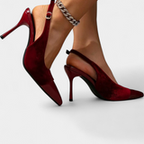 Candice Sametové Stiletto s Patchworkem